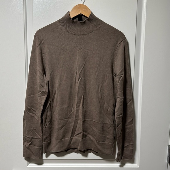 Club Monaco brown wool mock neck sweater size small - Picture 1 of 4